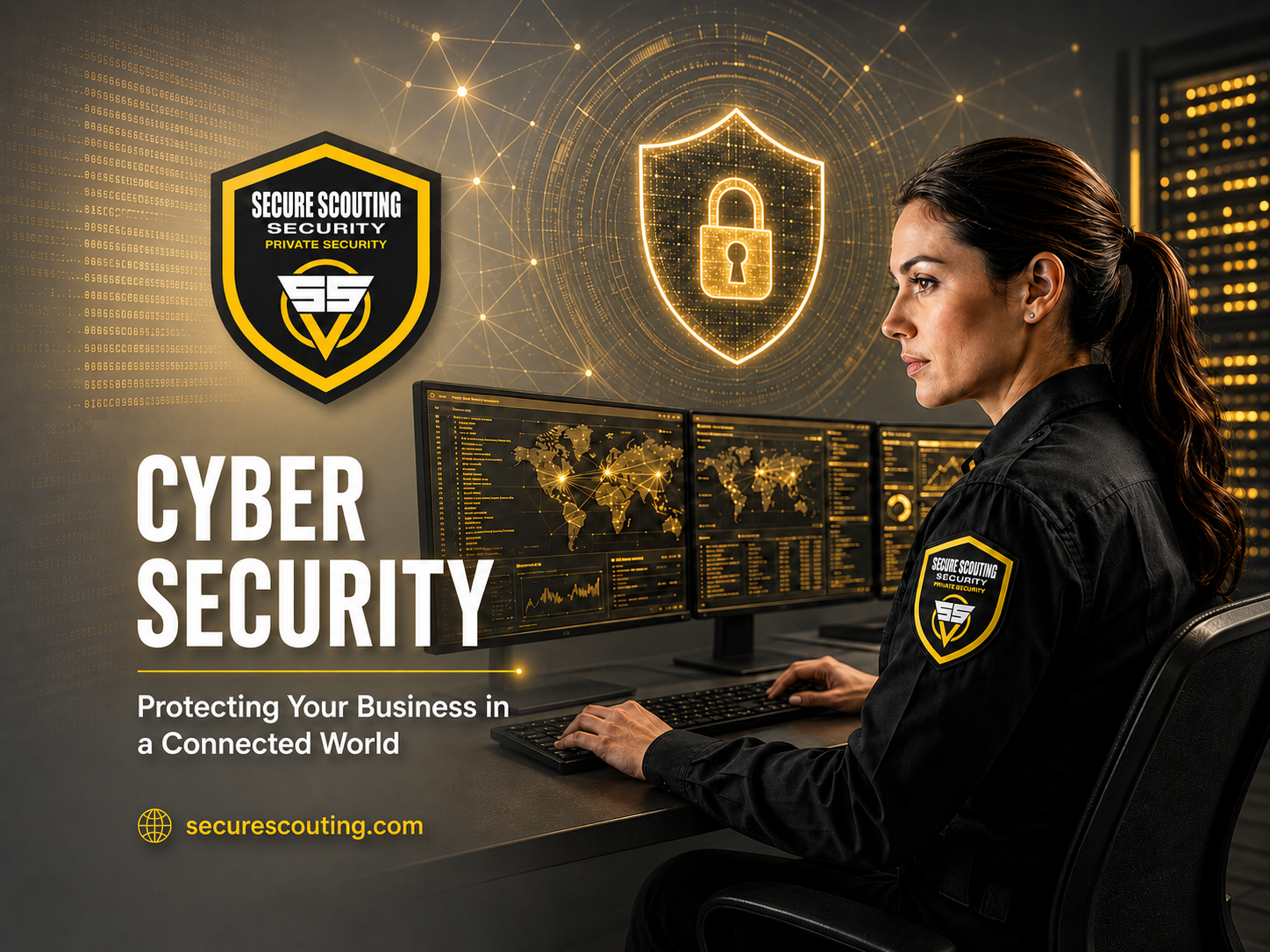 Cyber security services protecting businesses with digital monitoring, network security, and threat protection by Secure Scouting Inc.