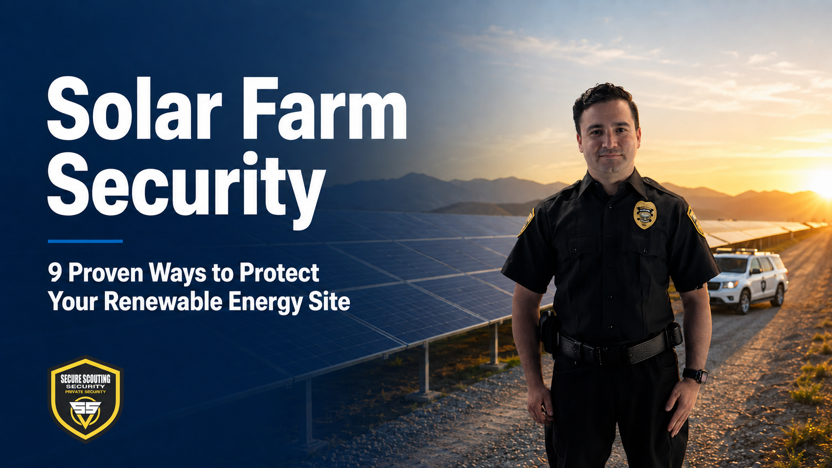 Solar Farm Security: 9 Ways to Protect Your Site | Secure Scouting