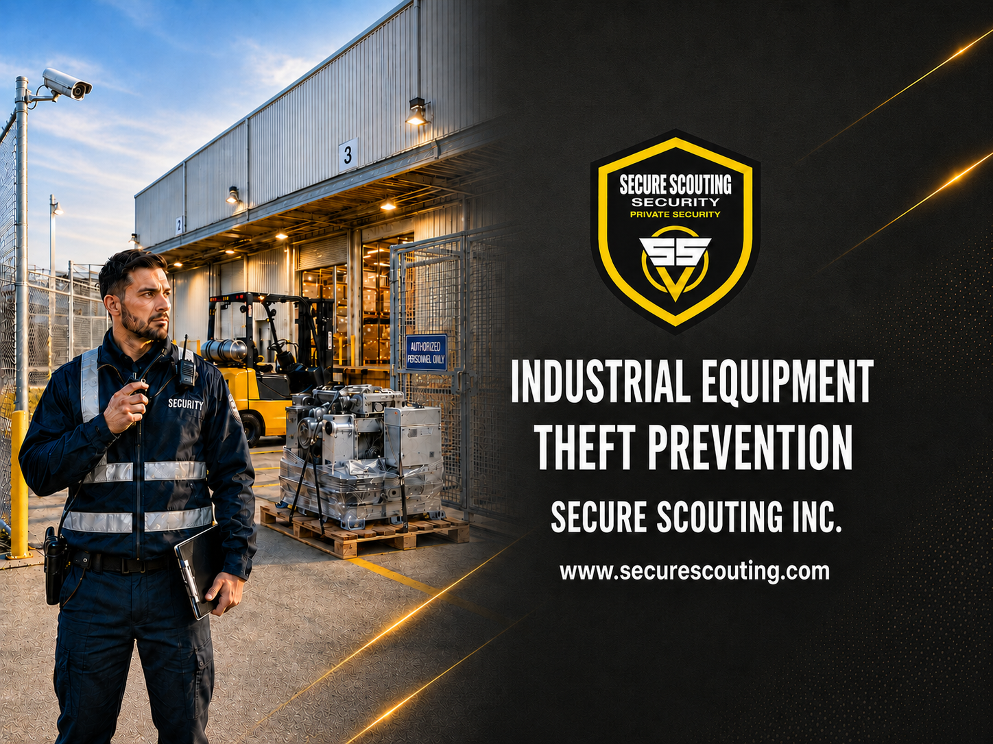 Industrial Equipment Theft Prevention Security Guard